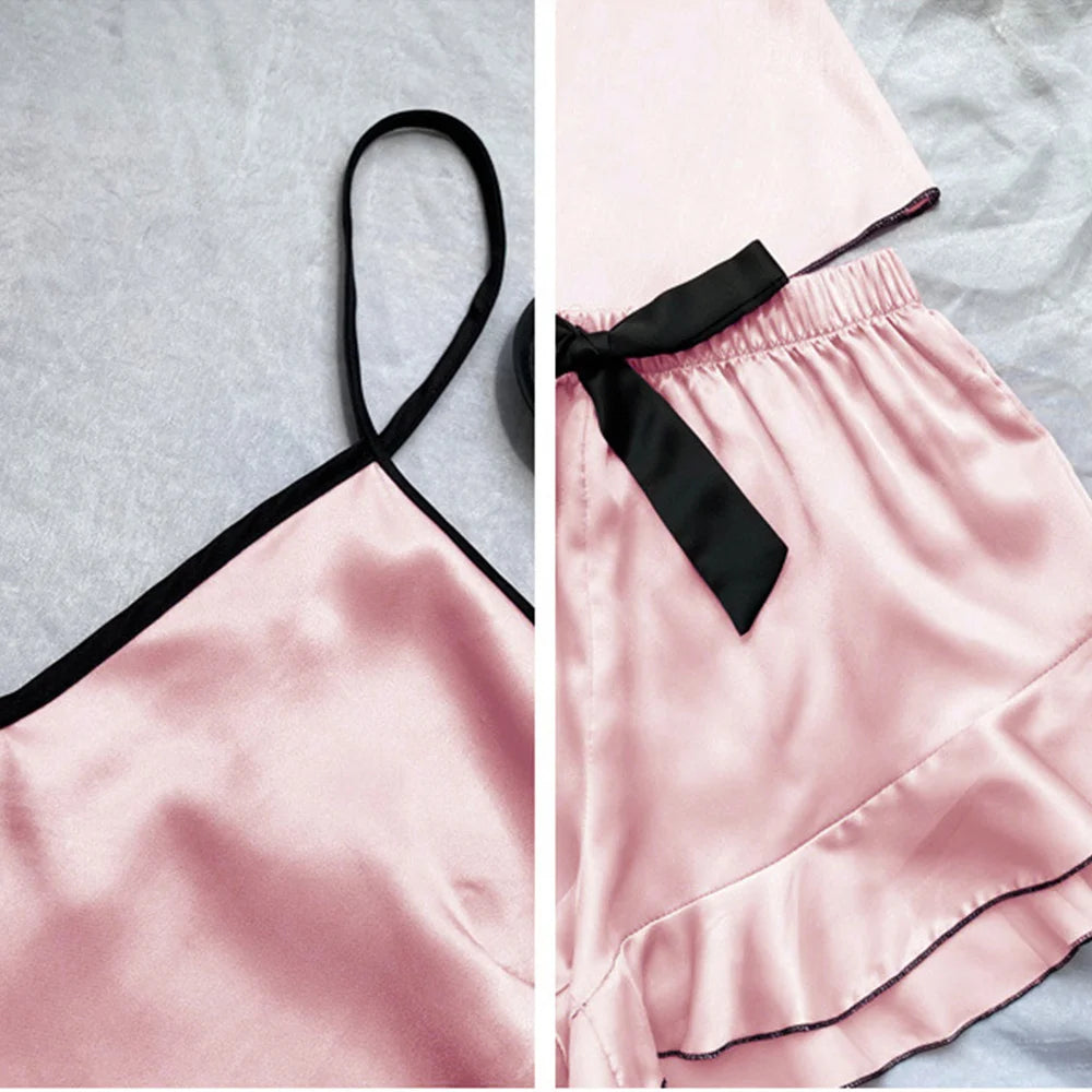 Pijama de Satén cómodo,elegante y fresco