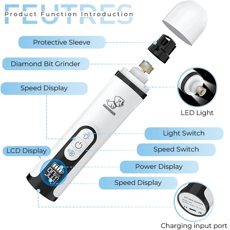 Corta uñas electrico para mascotas rapido y sin molestias Viva Shop 888