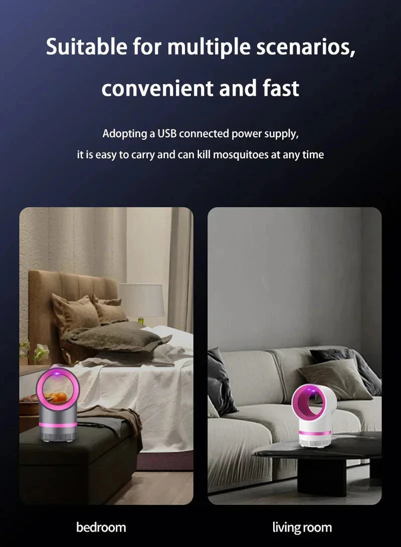 Lámpara antimosquitos , trampa eléctrica para moscas, mata insectos, lámpara enchufada por USB, lámpara antimosquitos silenciosa portátil para exteriores, insecto Viva Shop 888