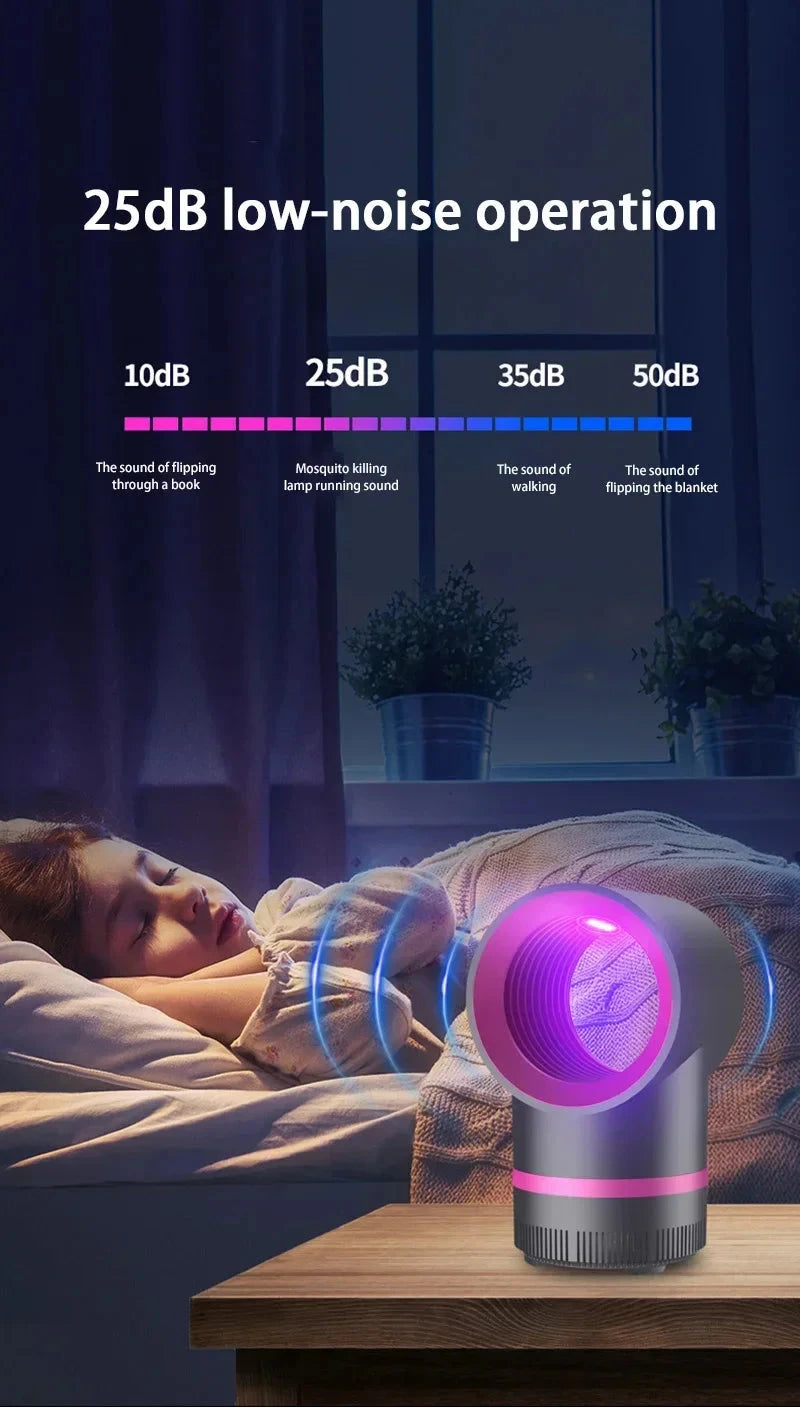 Lámpara antimosquitos , trampa eléctrica para moscas, mata insectos, lámpara enchufada por USB, lámpara antimosquitos silenciosa portátil para exteriores, insecto Viva Shop 888