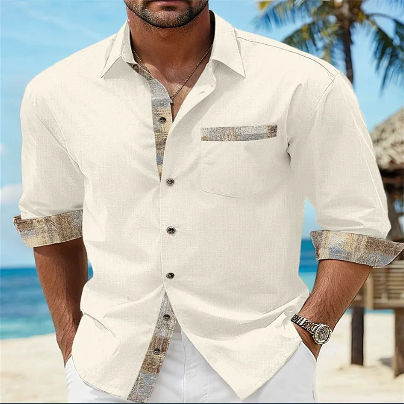 Camisa de Hombre Estampada Elegante con diseños diversos casual y de Fiesta