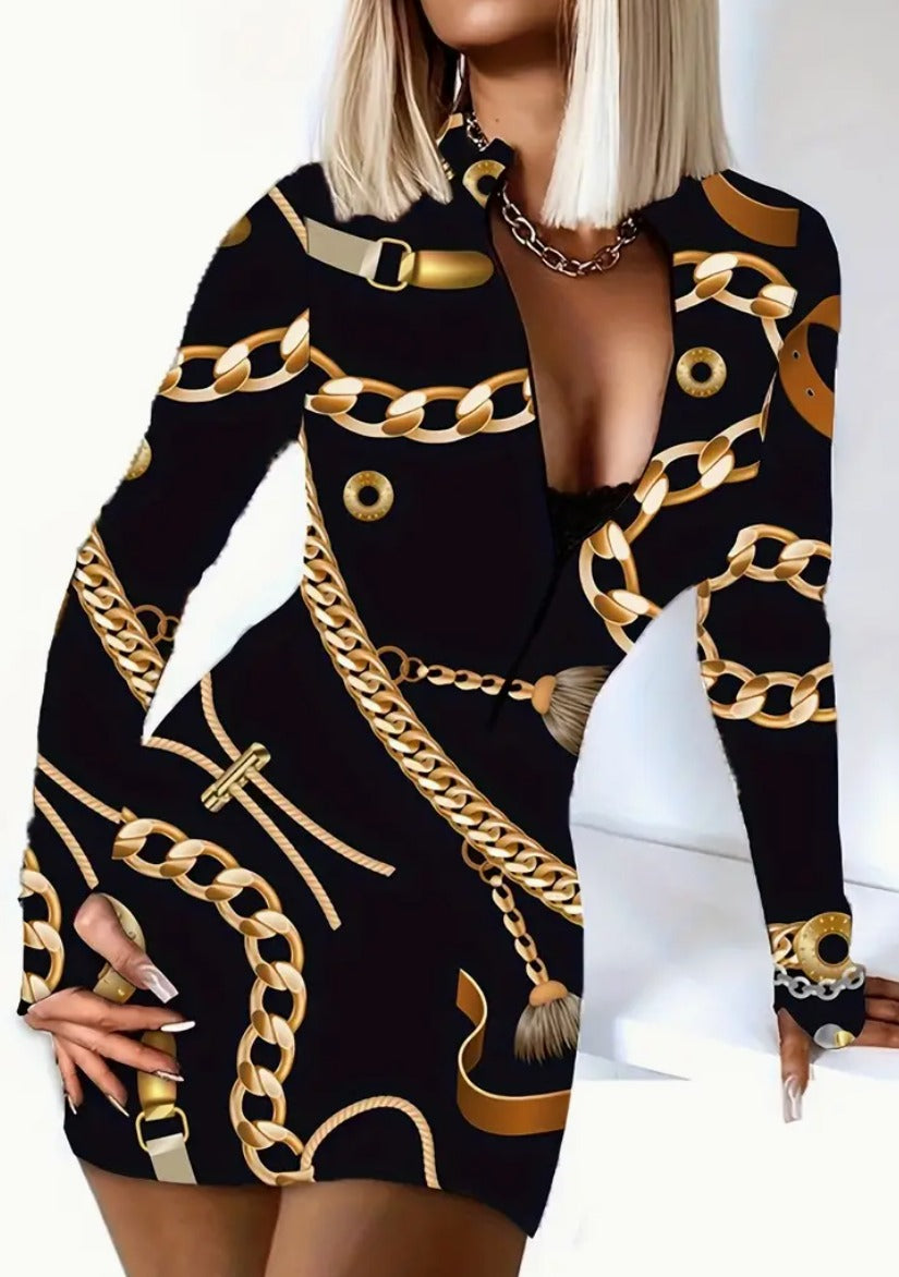 Outfit Regina 3x1 – Vestido, Zapatillas y Complemento Dorado Viva Shop 888