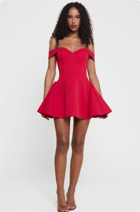 Vestido Eclipse-Elegancia Elegante Vestido Corto Blanco y Negro para Fiesta y Noche
