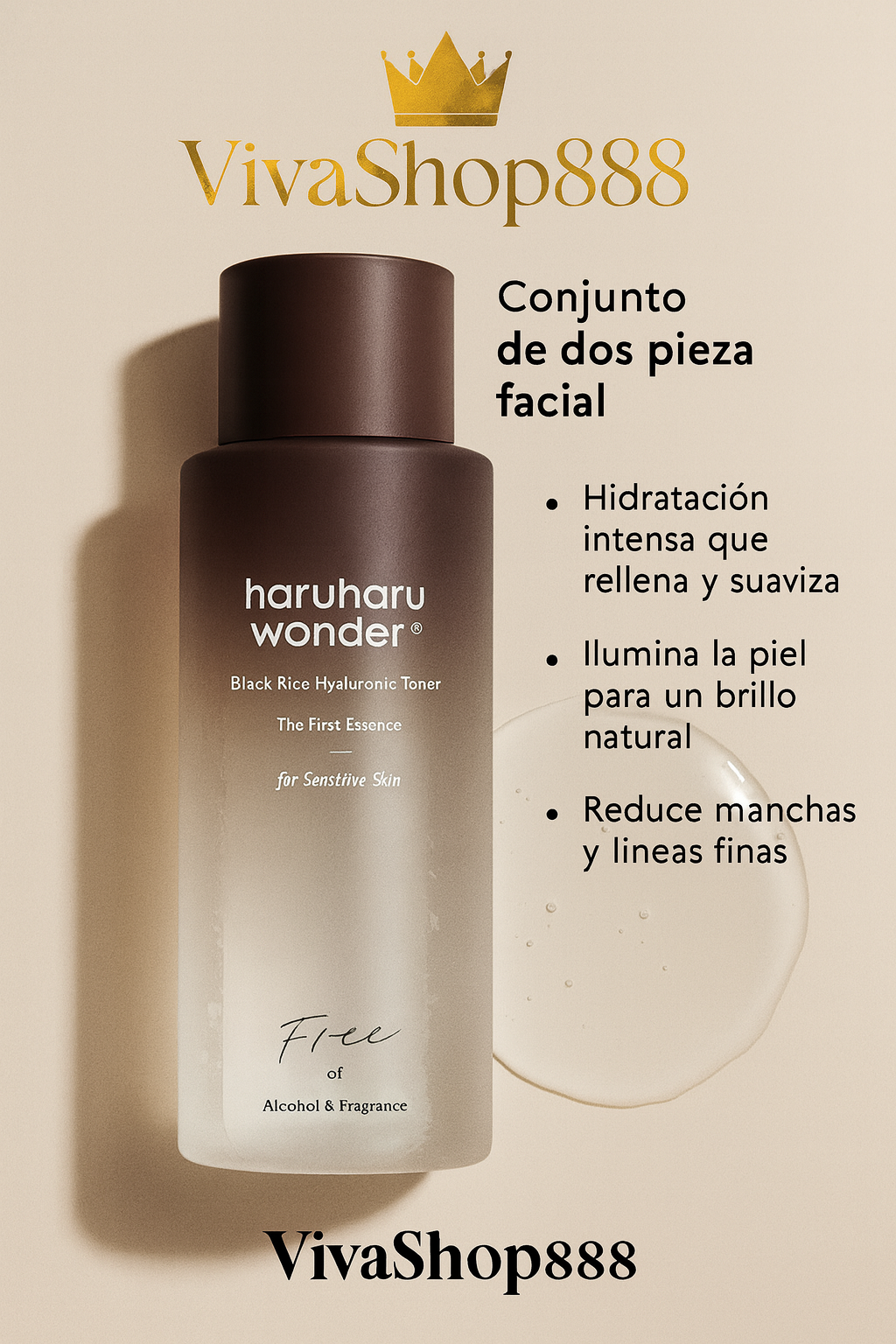 “Ácido Haruharu: Adiós a imperfecciones, hola a piel nueva”Cosmetica Coreana Viva Shop 888