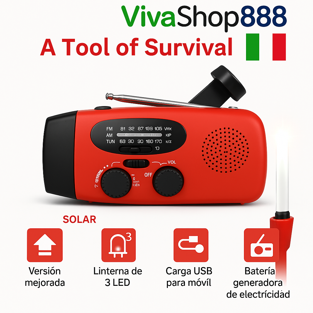 Kit de Supervivencia Total y Absoluto/ Todo lo necesario para cualquier Emergencia Vivashop888 Viva Shop 888