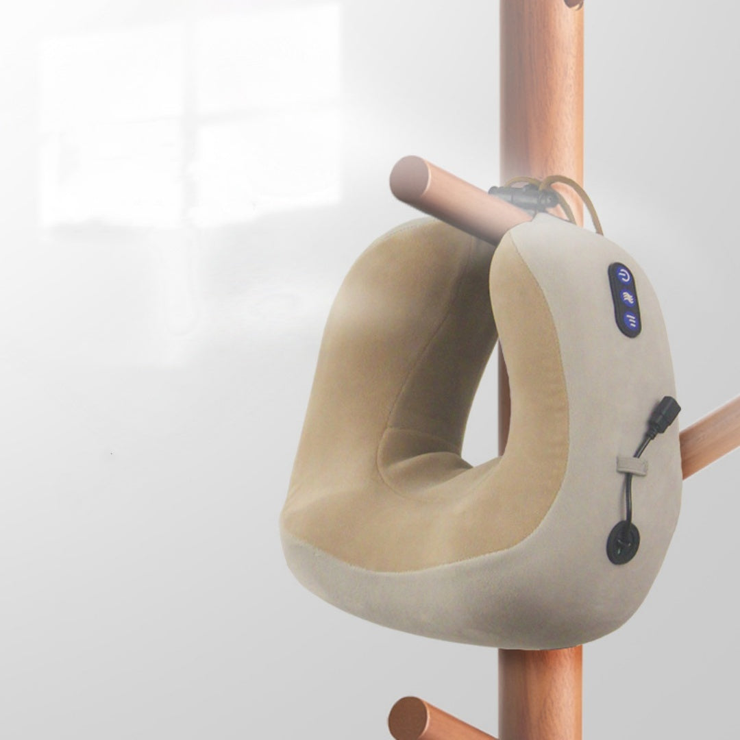 “Almohada de Masaje Cervical Eléctrica Portátil.