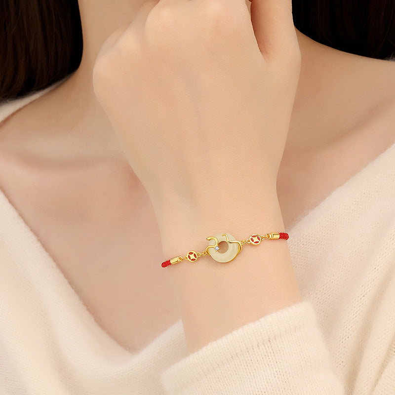 New Original Coin Spirit Snake Red Rope Bracelet