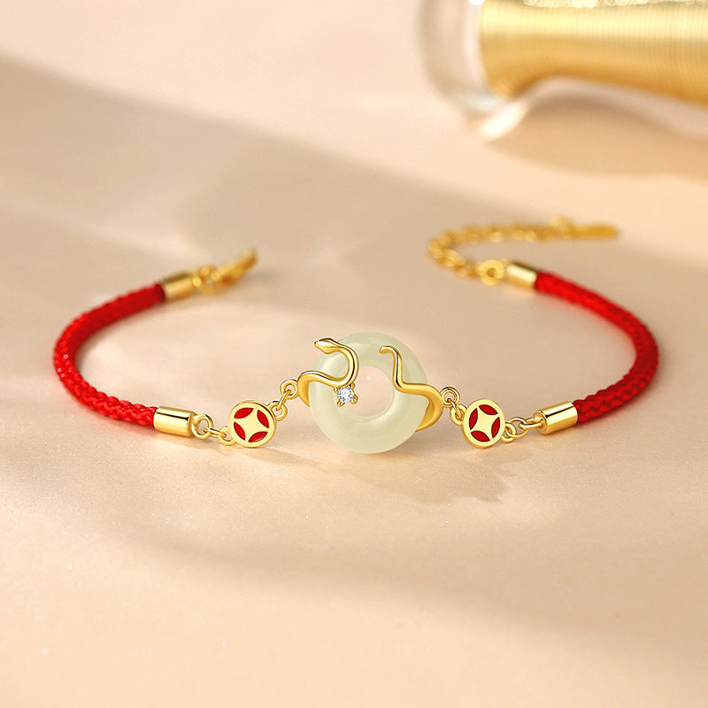 New Original Coin Spirit Snake Red Rope Bracelet