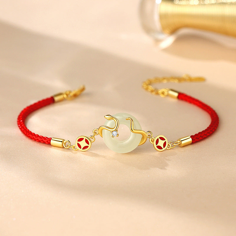 New Original Coin Spirit Snake Red Rope Bracelet