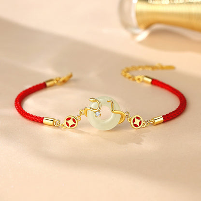 New Original Coin Spirit Snake Red Rope Bracelet