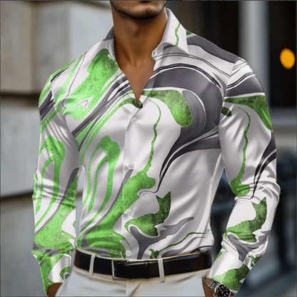 Camisa de Hombre Estampada Elegante con diseños diversos casual y de Fiesta