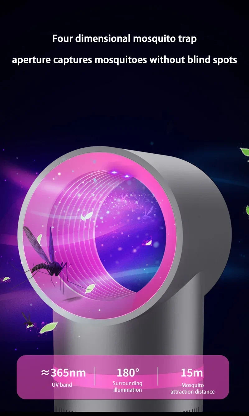 Lámpara antimosquitos , trampa eléctrica para moscas, mata insectos, lámpara enchufada por USB, lámpara antimosquitos silenciosa portátil para exteriores, insecto