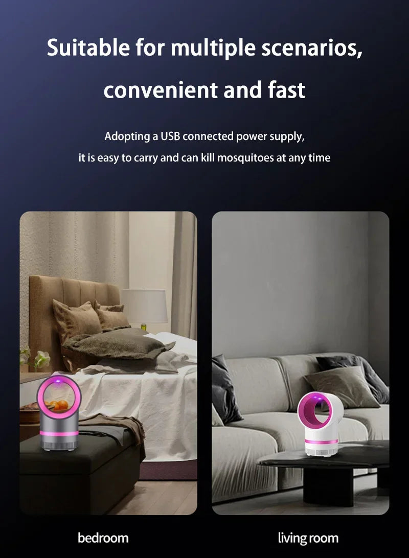 Lámpara antimosquitos , trampa eléctrica para moscas, mata insectos, lámpara enchufada por USB, lámpara antimosquitos silenciosa portátil para exteriores, insecto