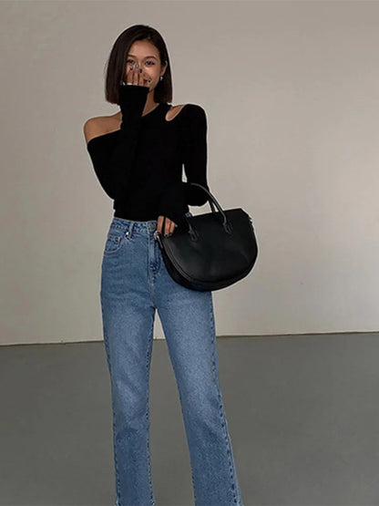 Fashion Camiseta con hombros descubiertos ideal para cada ocasión ❤️