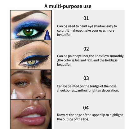 Delineador de ojos en 14 Tonos cremoso y Waterproof