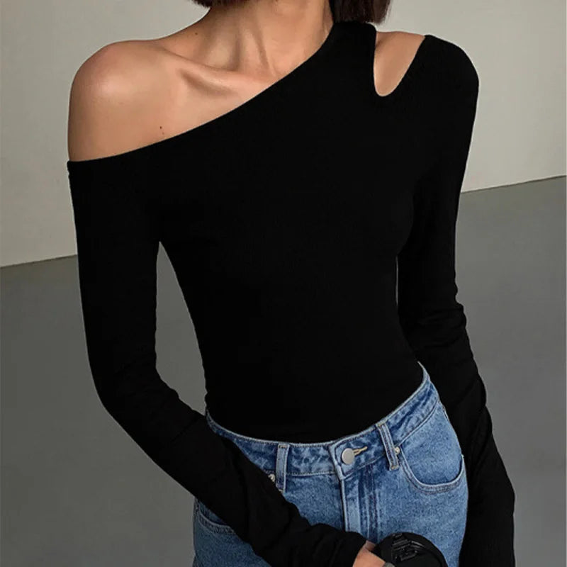 Fashion Camiseta con hombros descubiertos ideal para cada ocasión ❤️