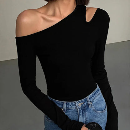 Fashion Camiseta con hombros descubiertos ideal para cada ocasión ❤️