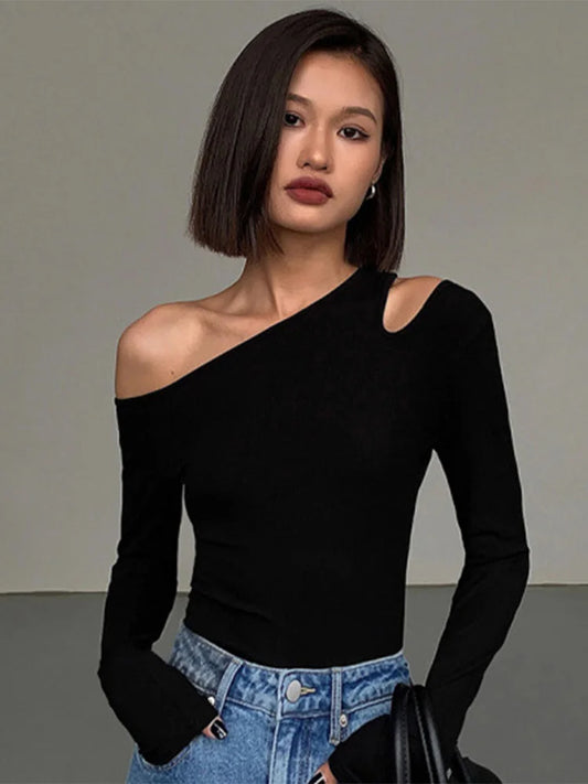 Fashion Camiseta con hombros descubiertos ideal para cada ocasión ❤️