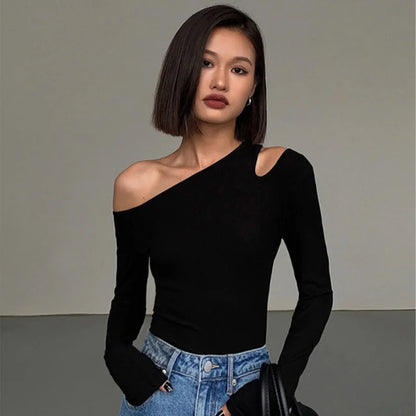 Fashion Camiseta con hombros descubiertos ideal para cada ocasión ❤️