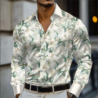 Camisa de Hombre Estampada Elegante con diseños diversos casual y de Fiesta