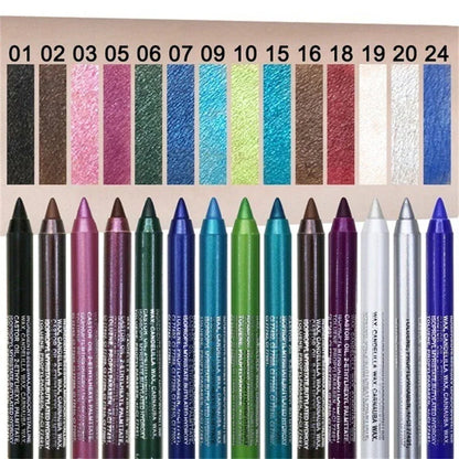 Delineador de ojos en 14 Tonos cremoso y Waterproof