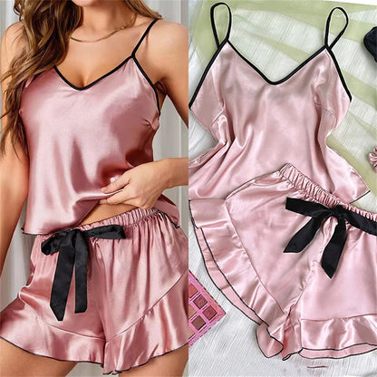 Pijama de Satén cómodo,elegante y fresco