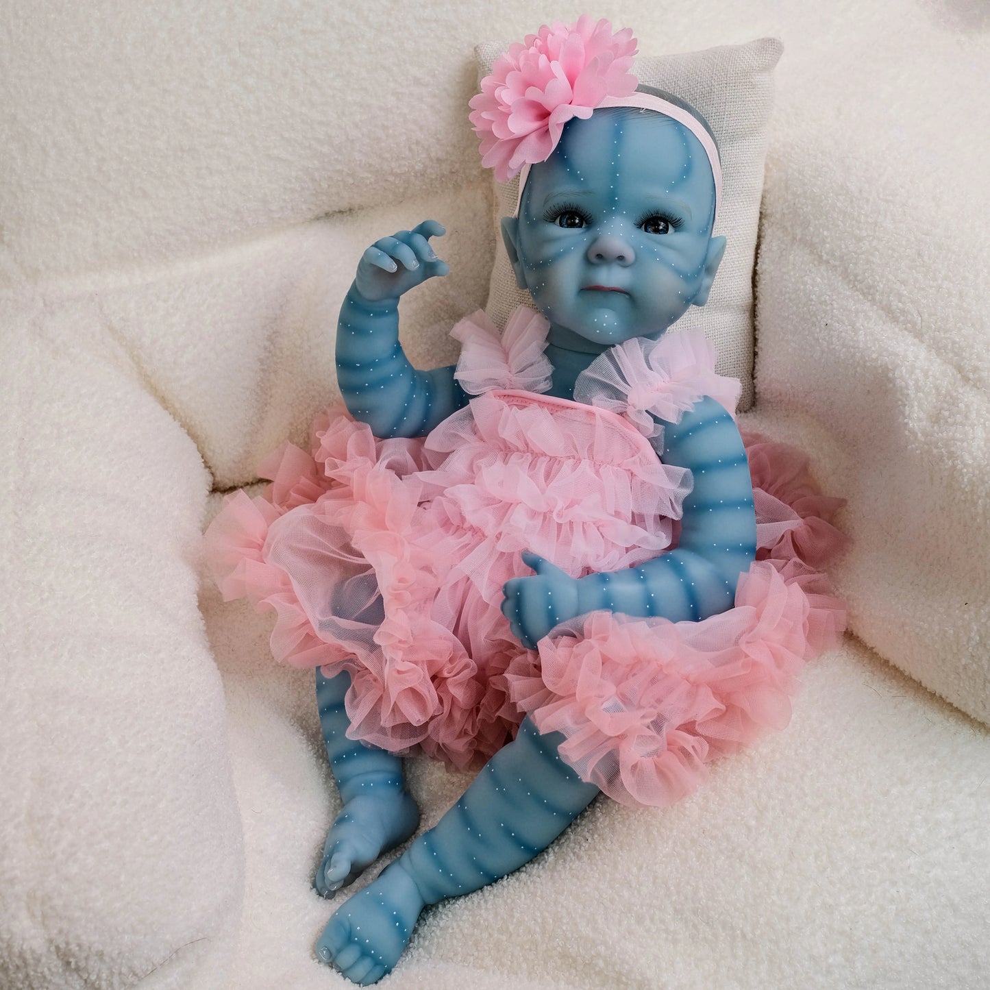 Muñeca Babi Avatar precioso de silicona suave.Ideal para coleccionistas .