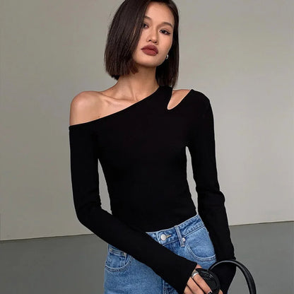 Fashion Camiseta con hombros descubiertos ideal para cada ocasión ❤️