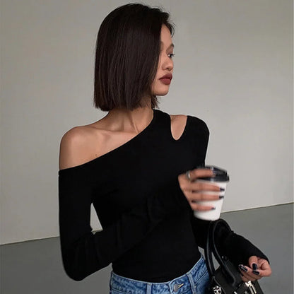 Fashion Camiseta con hombros descubiertos ideal para cada ocasión ❤️