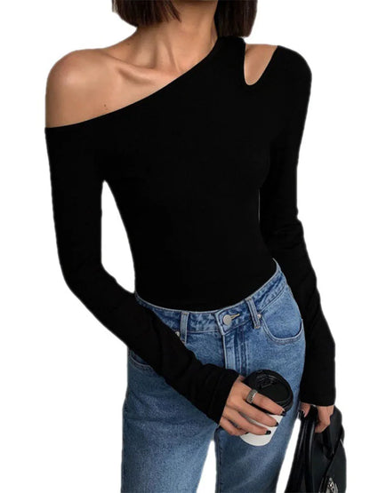 Fashion Camiseta con hombros descubiertos ideal para cada ocasión ❤️