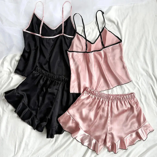 Pijama de Satén cómodo,elegante y fresco Viva Shop 888