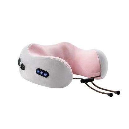 “Almohada de Masaje Cervical Eléctrica Portátil.
