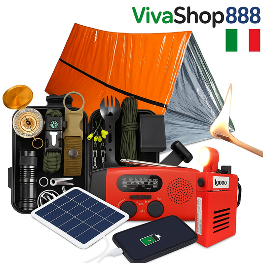 Kit de Supervivencia Total y Absoluto/ Todo lo necesario para cualquier Emergencia Vivashop888 Viva Shop 888