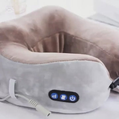 “Almohada de Masaje Cervical Eléctrica Portátil.